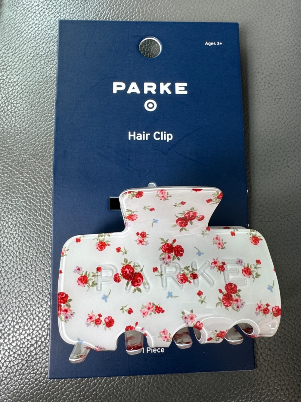 PARKE White Floral Hair Clip - Women's Fashion Hair Accessory